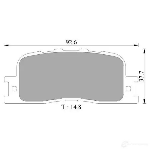 Тормозные колодки, комплект BOSCH BP2774 0986ab2774 776 2-D885 1193489191