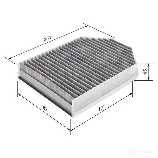 Салонный фильтр BOSCH 1987435509 351355 R5509 R 5509