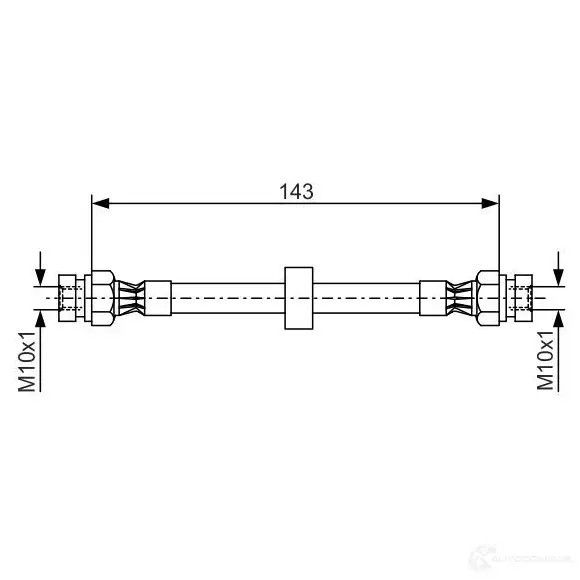Тормозной шланг BOSCH DCUI6K 353090 1987476697 B H390