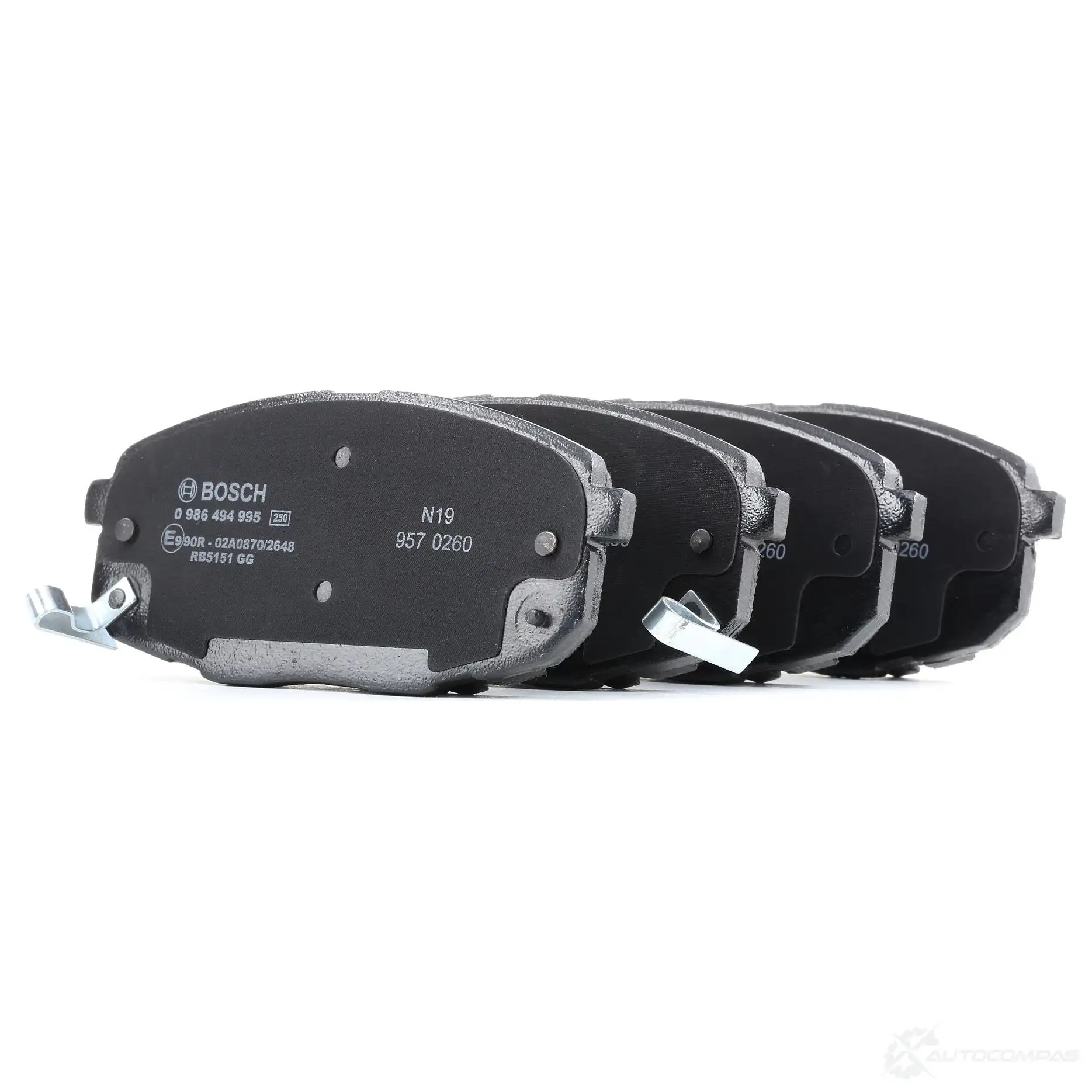 Тормозные колодки, комплект BOSCH 23966 0986494995 BP1846 1193484391