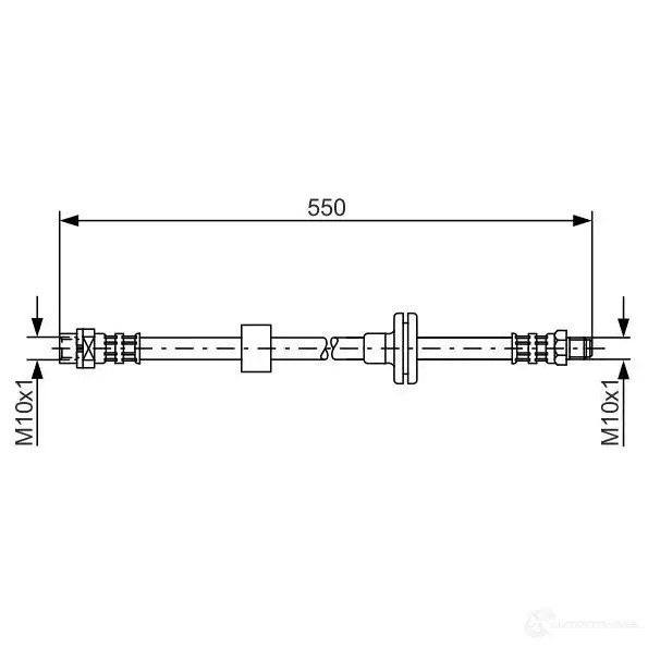 Тормозной шланг BOSCH 354175 E80RWO1 1987481056 B H948