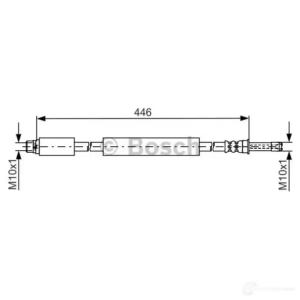 Тормозной шланг BOSCH 1987481777 354870 BH166 1 R71GY7N