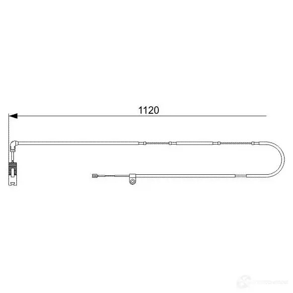 Датчик износа тормозных колодок BOSCH 351445 UIC3QB AP38 1 1987473010