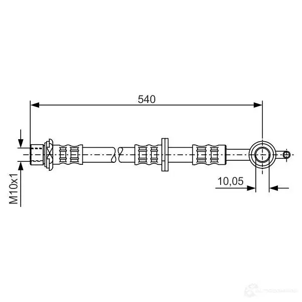 Тормозной шланг BOSCH HL6MEVB 353179 BH 493 1987476834