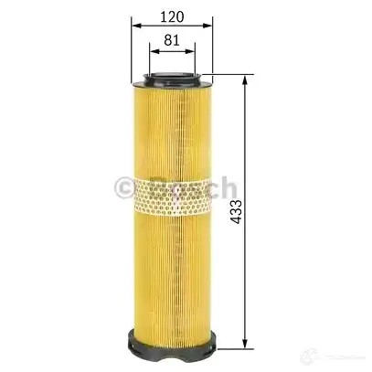 Воздушный фильтр BOSCH 2BEJL2 S 0205 370060 f026400205