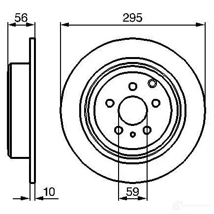 Тормозной диск BOSCH QPT04U2 BD 366 0986478435 338916