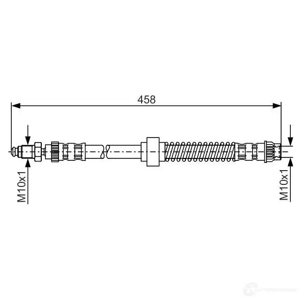 Тормозной шланг BOSCH 352959 1987476534 2YGPZ0 BH22 8