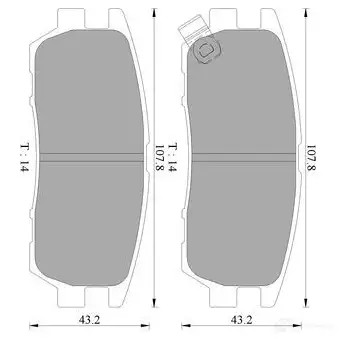 Тормозные колодки, комплект BOSCH 7447-D 567 BP2208 1193488300 0986ab2208