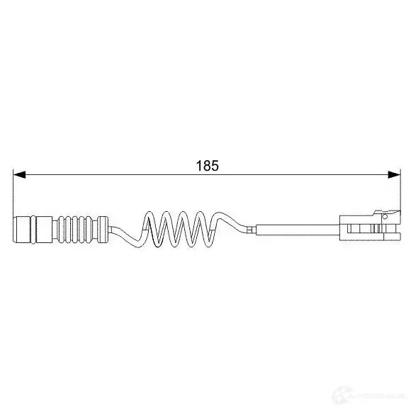 Датчик износа тормозных колодок BOSCH 1987473007 M5ODY AP80 8 351442