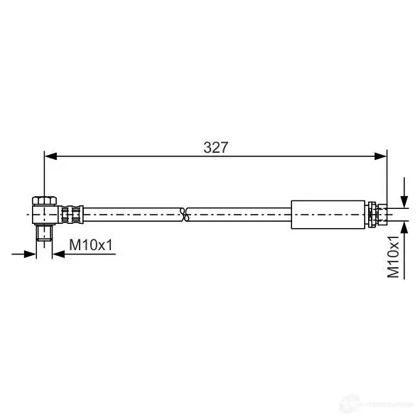 Тормозной шланг BOSCH 1987476098 352653 TU52QK3 BH71 5