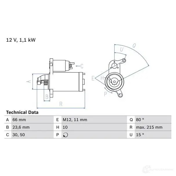 Стартер BOSCH 2 401 331792 JGIGUM 0986024010