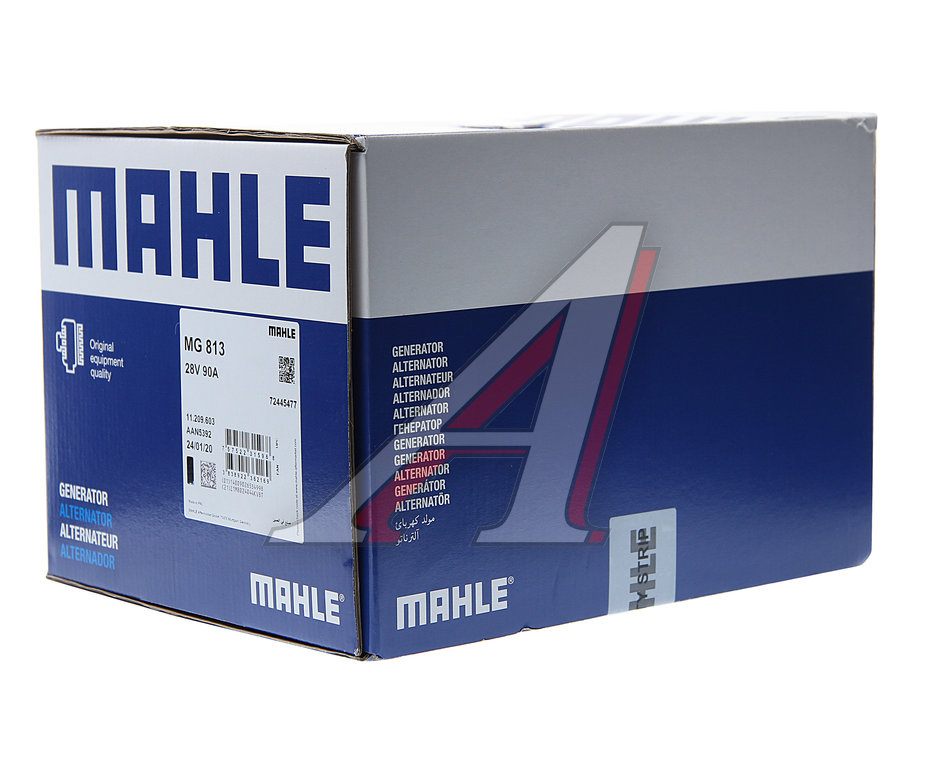 Генератор ПАЗ, КАМАЗ, IVECO дв.CUMMINS ISBe Е4, 6ISBe250 28В (28В, 90A) MAHLE