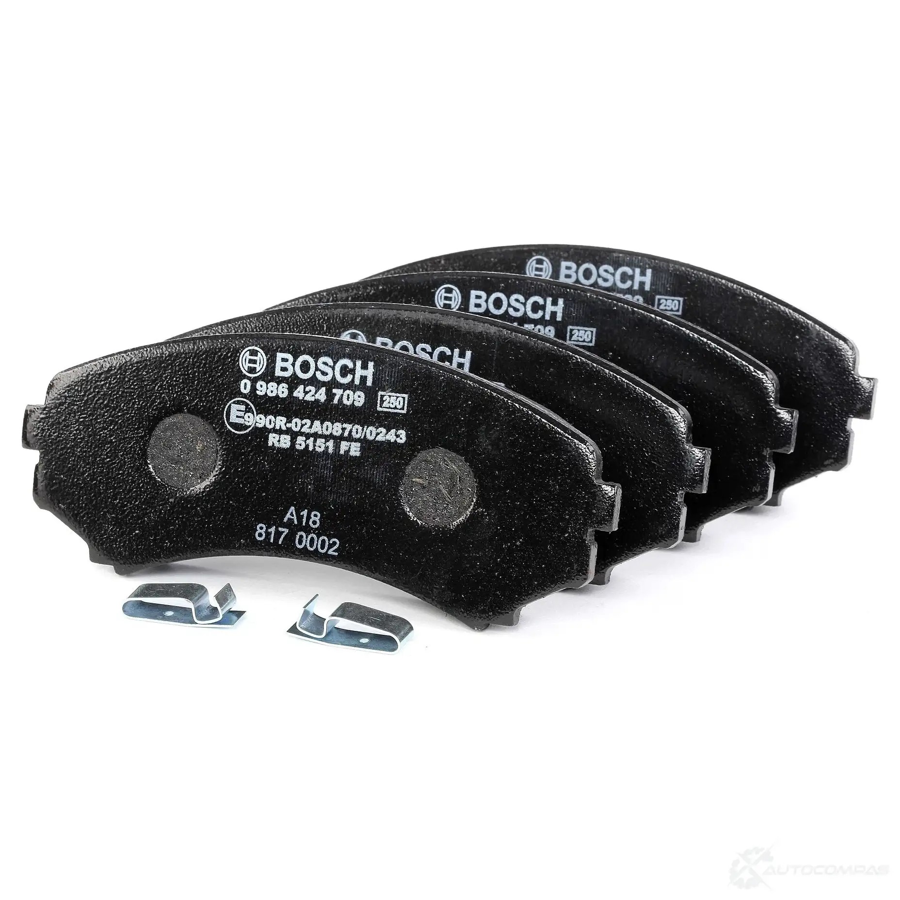 Тормозные колодки, комплект BOSCH 23488 336392 0986424709 7429D550