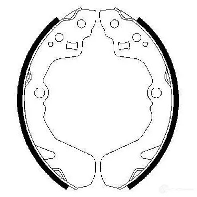 Барабанные тормозные колодки, комплект BOSCH 0986487436 ZTNFYT 341576 BS68 6