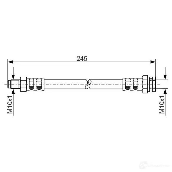 Тормозной шланг BOSCH 3MLGF B H520 1987476876 353208
