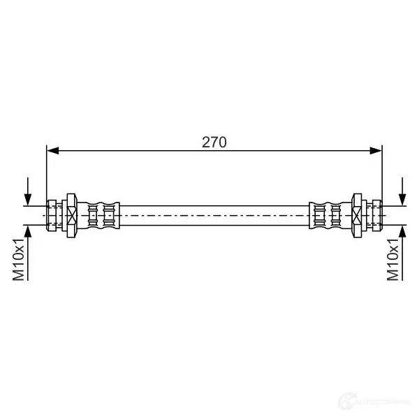 Тормозной шланг BOSCH 1987476737 353124 BH 430 1P9BM6