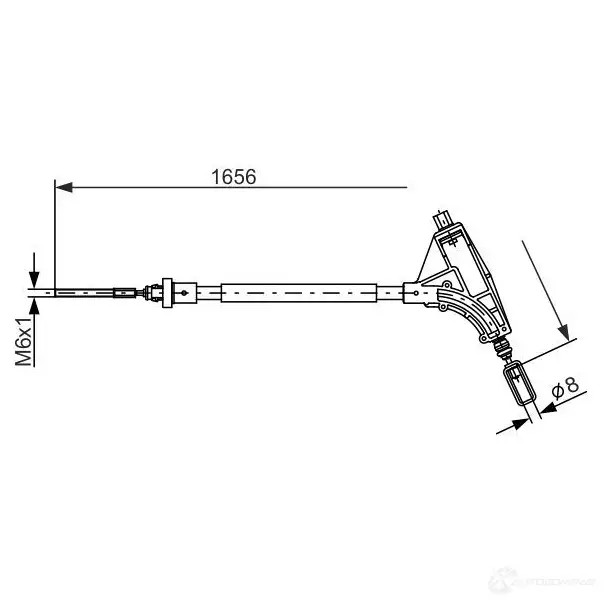 Трос ручника, стояночного тормоза BOSCH BC 747 1987477871 353960 ONM6OH