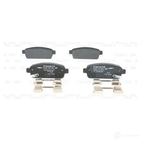 Тормозные колодки, комплект BOSCH 0986494666 1193483843 BP1661 25096