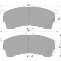 Тормозные колодки, дисковые, комплект Bosch BP5 781 0 986 505 781 DB1362 1193485784
