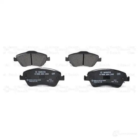 Тормозные колодки, комплект BOSCH 342247 0986494260 241 22 BP1132