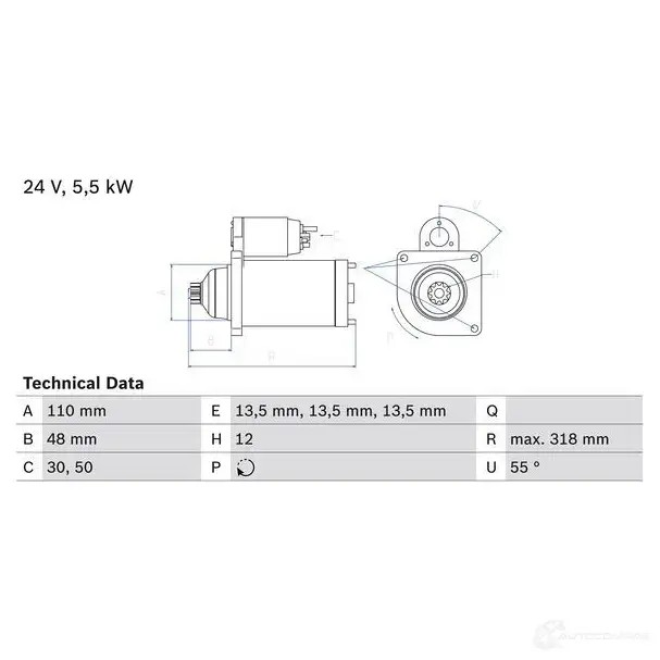 Стартер BOSCH 331619 2 149 MEECI0 0986021490