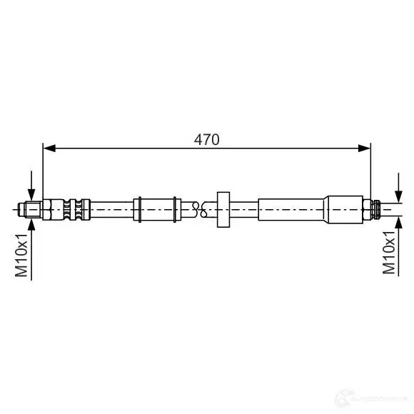 Тормозной шланг BOSCH 354131 4F72Z 1987481004 B H896