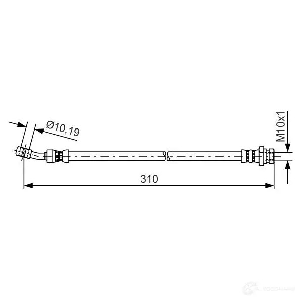 Тормозной шланг BOSCH 354515 BH 1305 1987481417 59VB2