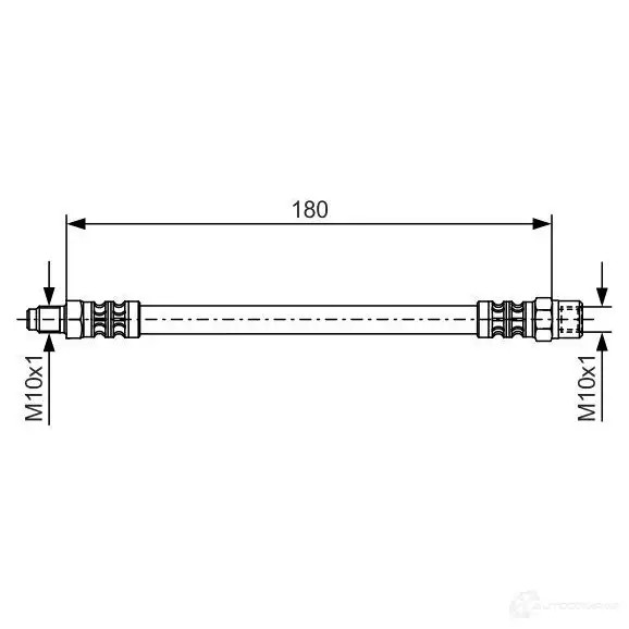 Тормозной шланг BOSCH 352796 1987476302 B H783 Q3J8M
