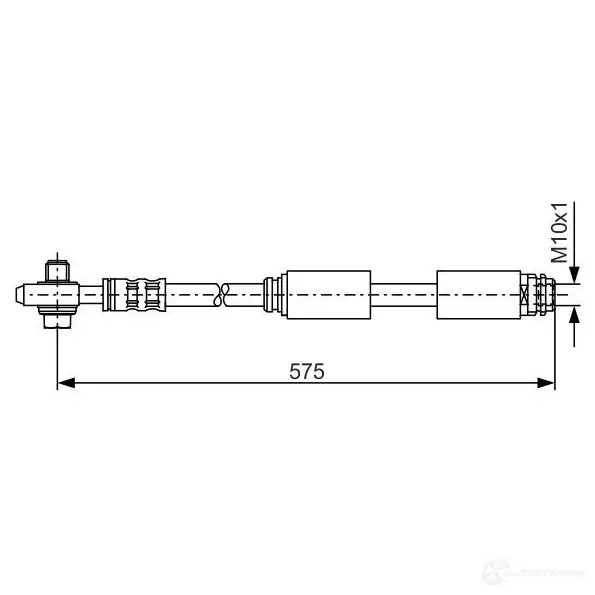 Тормозной шланг BOSCH 1987476172 BH74 5 HEB1071 352713