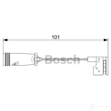 Датчик износа тормозных колодок BOSCH 1987473578 QVMVO2H 351575 AP1 045