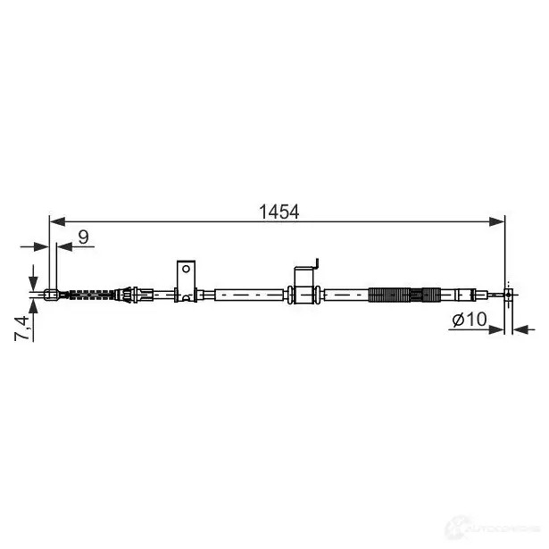 Трос ручника, стояночного тормоза BOSCH BC1 178 355356 D09FT 1987482294
