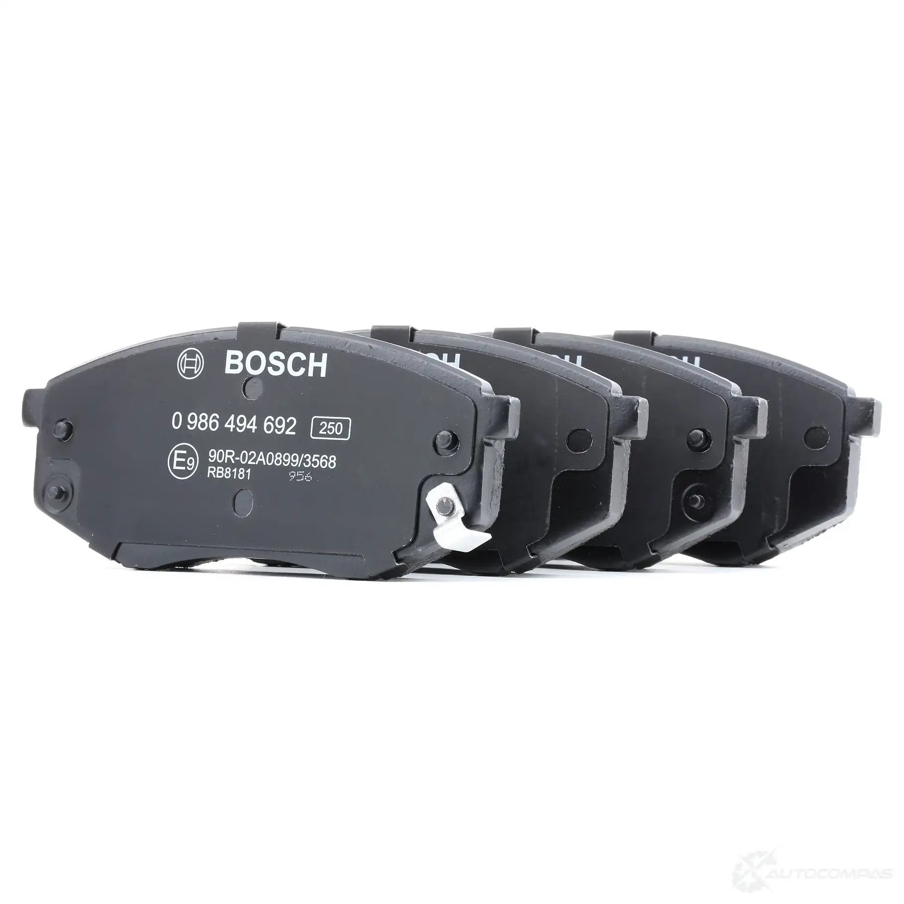 Тормозные колодки, комплект BOSCH BP1687 25187 0986494692 342566