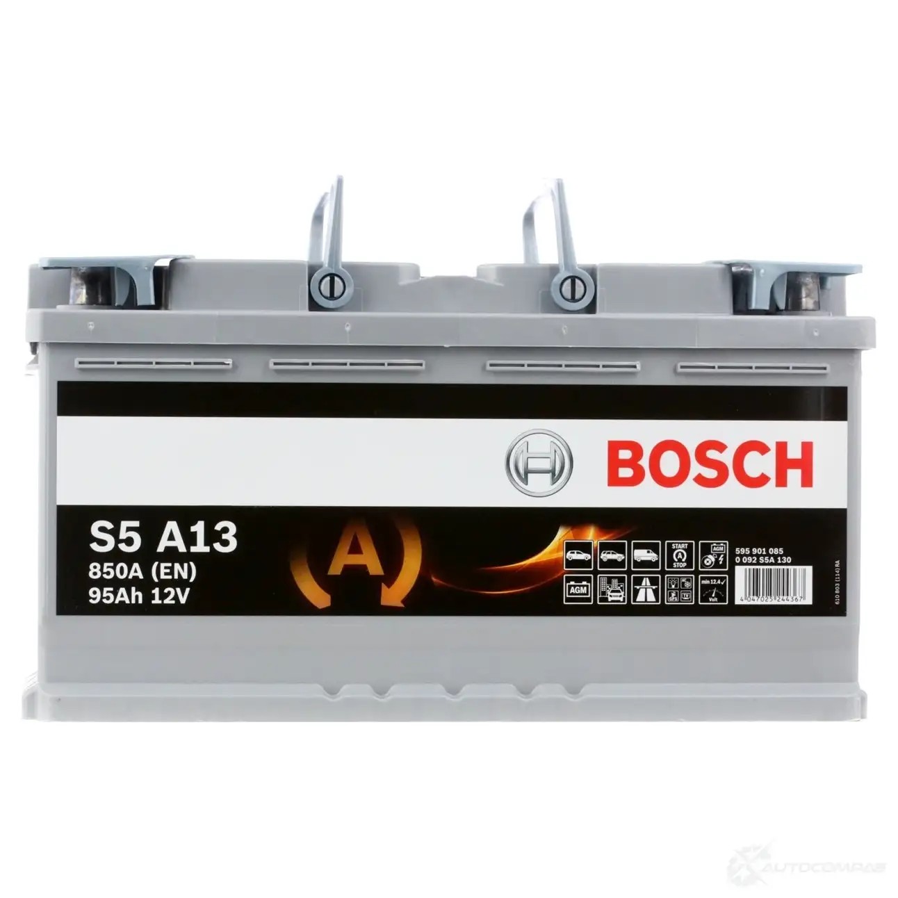 Аккумулятор 95 ач обратная 850 а 12 в agm start-stop agm 353x175x190 BOSCH 12V 850A 95AH 304361 0092S5A130 S5 A13