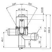 Клапан охлаждающей жидкости, кран печки BOSCH RT5IL3 3 1147412282 1438675646