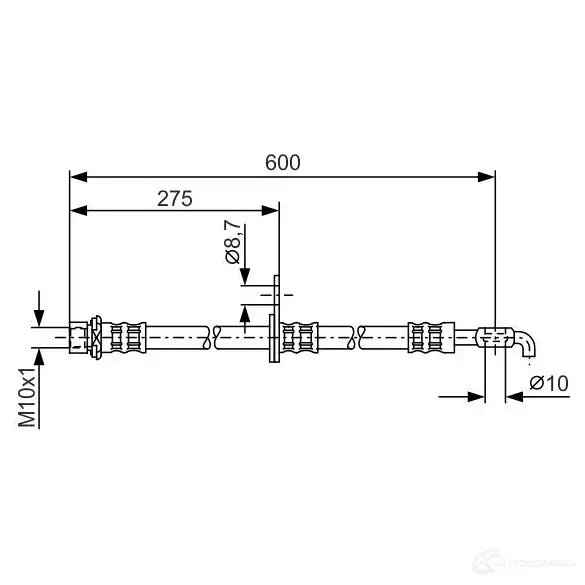 Тормозной шланг BOSCH 1987476229 352759 BH 777 AVCNLQ2