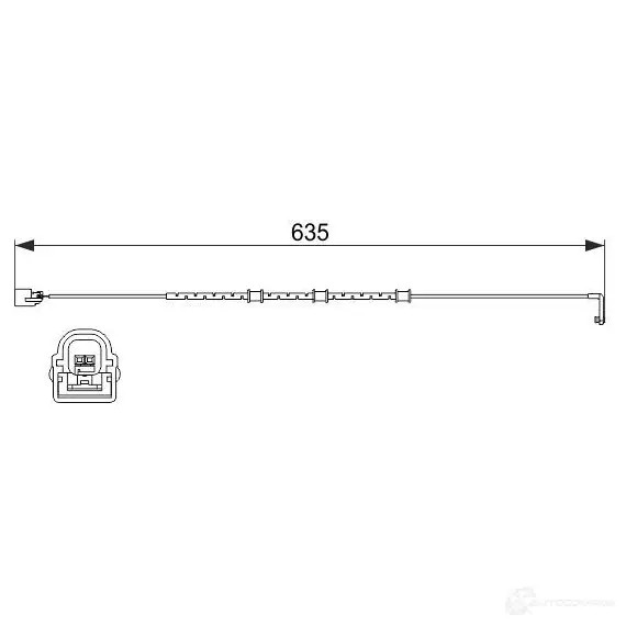 Датчик износа тормозных колодок BOSCH AP61 5 CR8BN 351944 1987474515