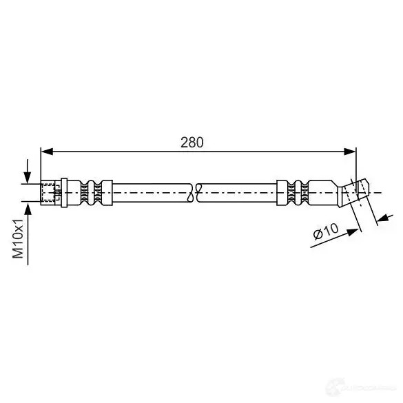 Тормозной шланг BOSCH WY40IA0 354140 1987481014 BH 906