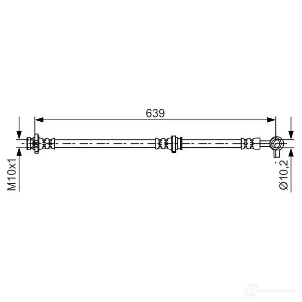 Тормозной шланг BOSCH BH158 0 354789 UVNOF 1987481696