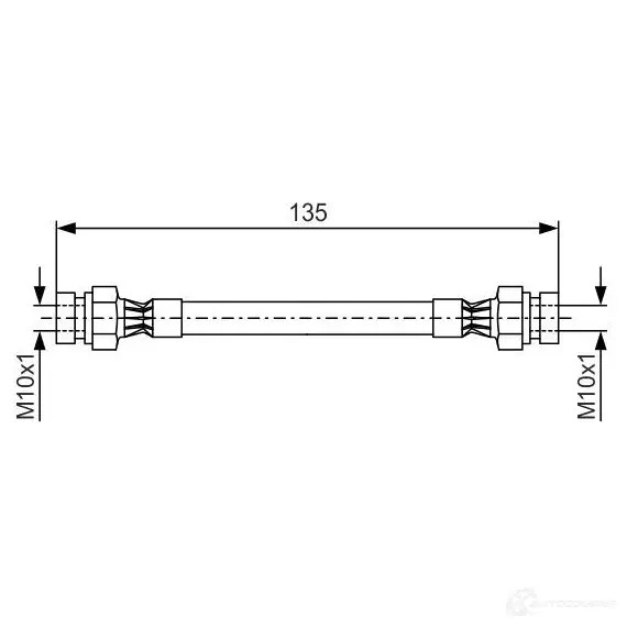 Тормозной шланг BOSCH B H115 352855 78A2ZI2 1987476400