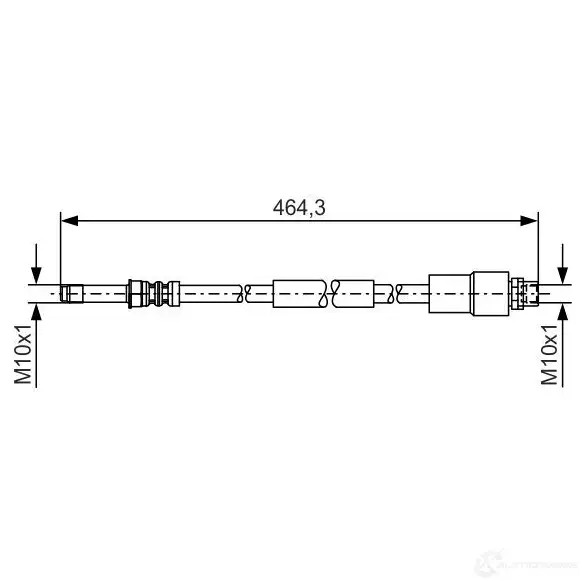 Тормозной шланг BOSCH 3BDYJ0 BH1 425 1987481541 354637