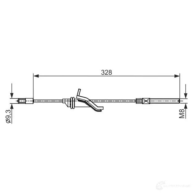 Трос ручника, стояночного тормоза BOSCH BC2 545 1987482545 5H8NV 355554