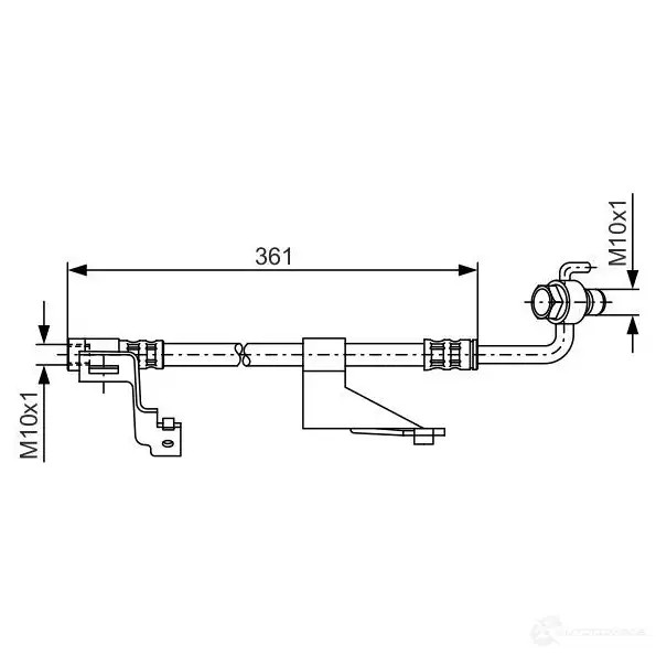Тормозной шланг BOSCH BH 488 353175 1987476821 2V1EL1
