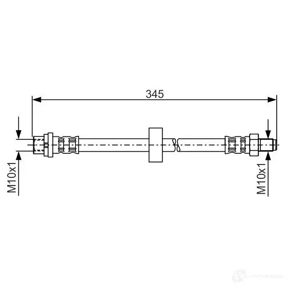 Тормозной шланг BOSCH B H1060 354283 VM9ED 1987481168