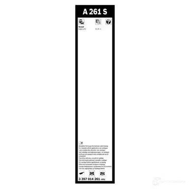 Щетка стеклоочистителя BOSCH A 261 S TQFCCM 3397014261 360938