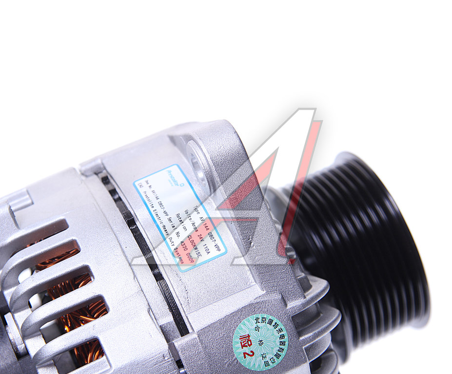 Генератор КАМАЗ-5490 MERCEDES Actros, Atego, Axor дв.OM457LA с шкивом (28В, 110А) PRESTOLITE