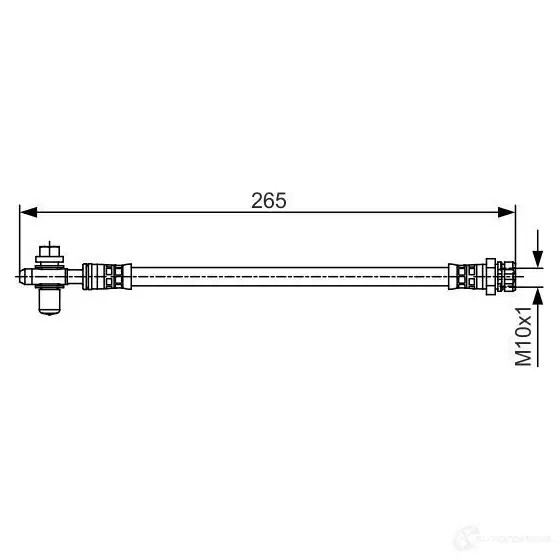 Тормозной шланг BOSCH 1987481518 354614 91YRF7 BH140 4