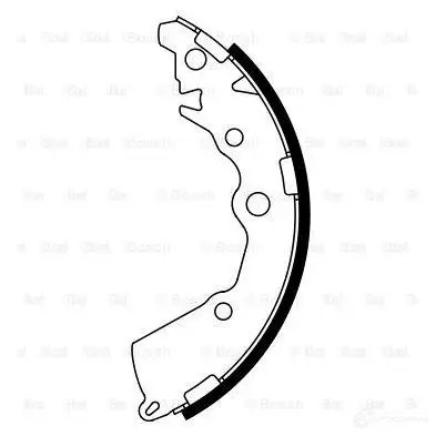 Барабанные тормозные колодки, комплект BOSCH 0986487797 341847 YRSSG BS7 797