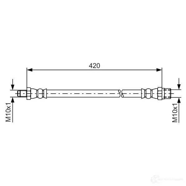 Тормозной шланг BOSCH 352638 1987476077 BH04 7 F6J23K4