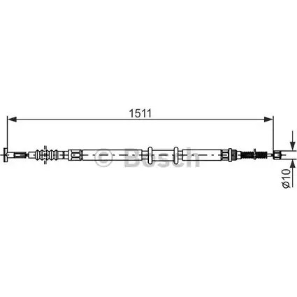 Трос ручника Bosch BC80 2 1 987 477 968 BLNLJ 354053