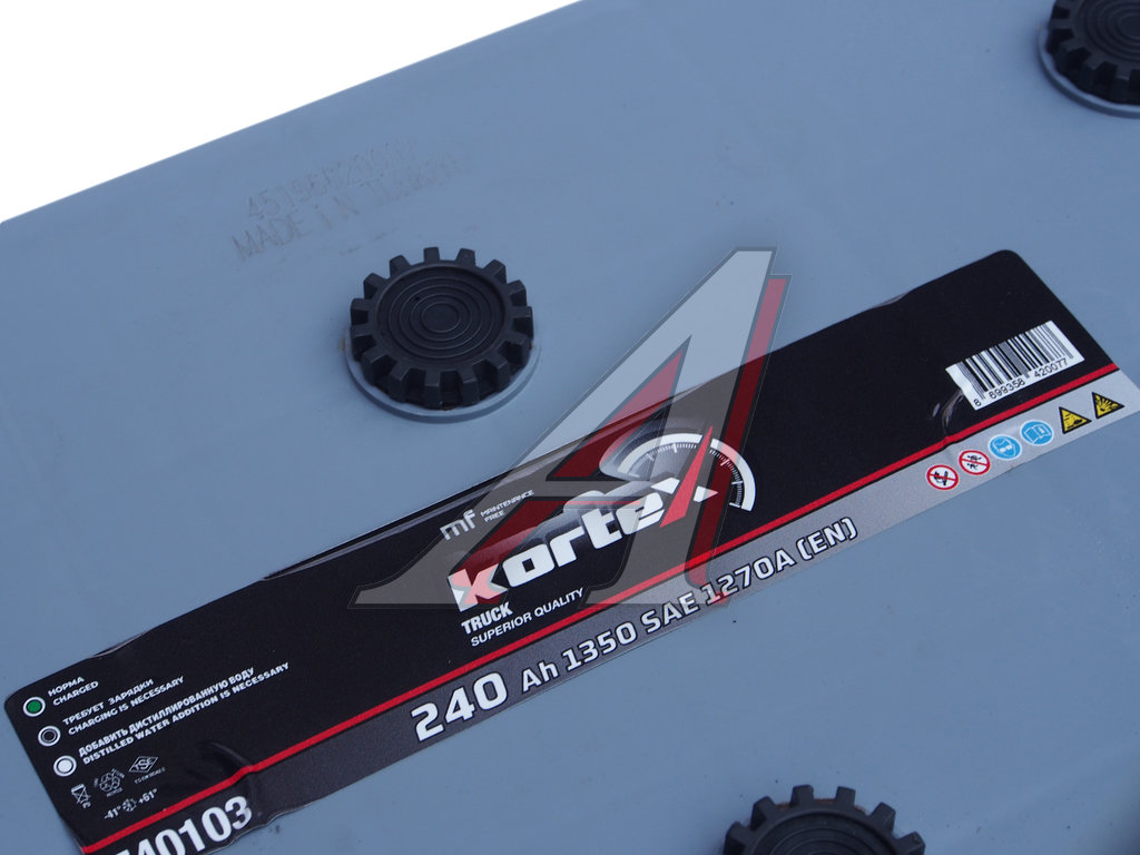 Аккумулятор KORTEX TRUCK 240А/ч обратная полярность